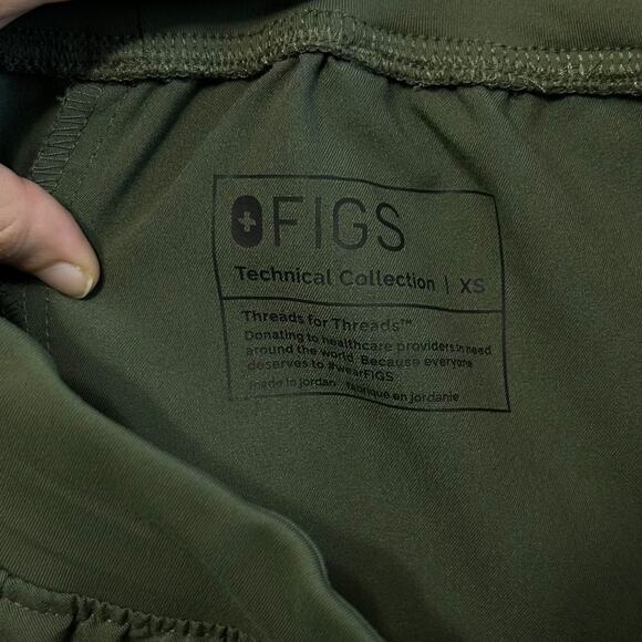 FIGS Zamora Jogger Scrub Pants Women's Sz XS Moss Healthcare Comfort Stretch - Picture 4 of 7